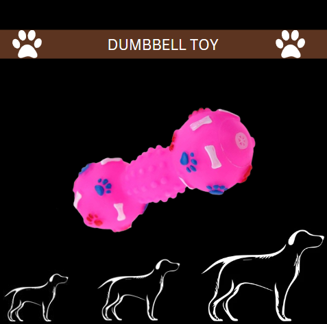 Dumbbell Sound Dog Toy