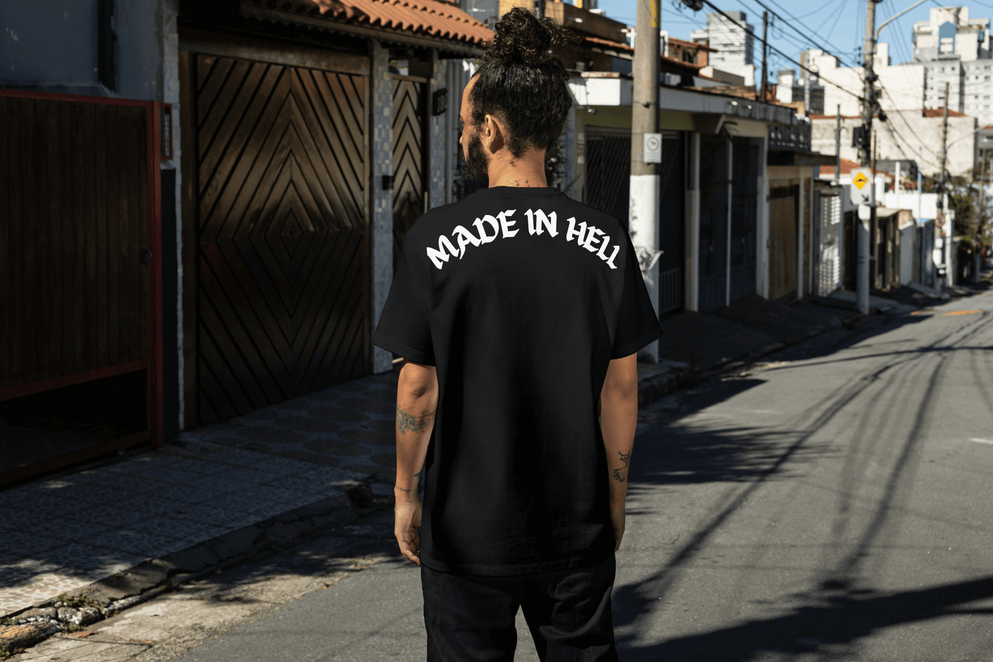 "Made in Hell" Oversized Graphic T-Shirt - Premium Cotton Comfort | 220 GSM Cotton | Shopeznow Exclusive